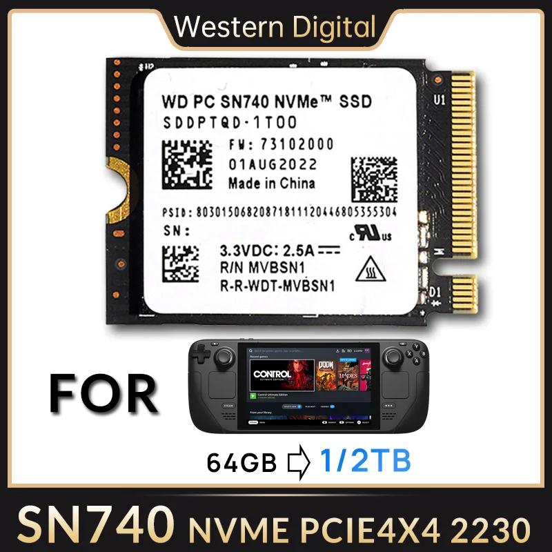   WD SN740, 1TB 2TB  SSD M.2 2230 NVMe PCIe 4.0x4  б 5150 Mb/s, º PC ũž α ٸ